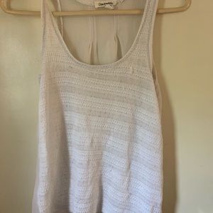 White lace tank top